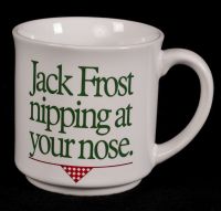 Recycled Paper Products Jack Frost Christmas Coffee Mug